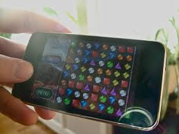 Playphone video game screen on an iPhone